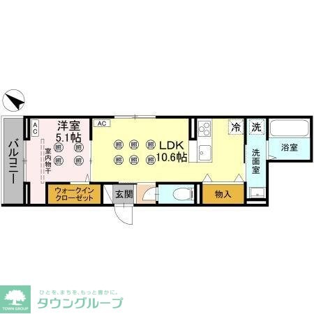 ノーブルラフィネ白幡の物件間取画像