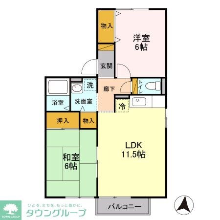 メゾンドール 弐番館の物件間取画像