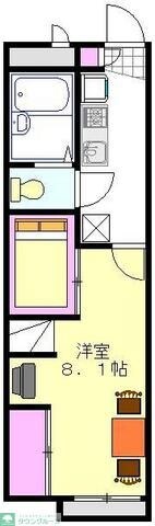 レオパレスMINEIIの物件間取画像