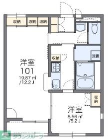 レオパレスラ グレージュ 33391 の物件間取画像