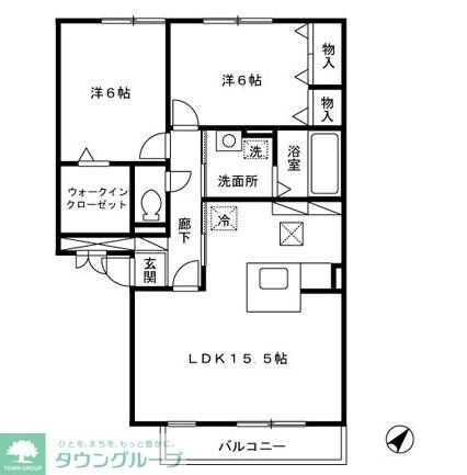 ベルデュール弐番館の物件間取画像