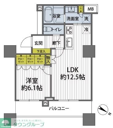 大宮ファーストプレイスタワーの物件間取画像
