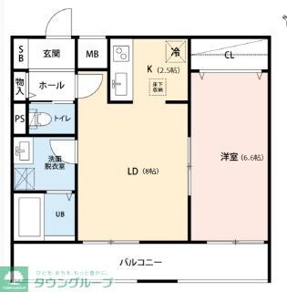 リーブルファイン風渡野の物件間取画像