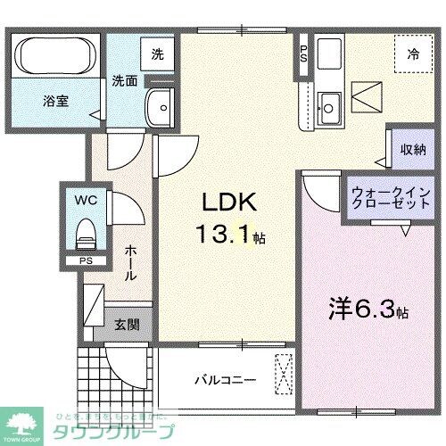 ヒカルサ久喜 スクエアの物件間取画像