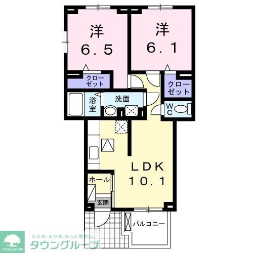 ベルフルールAの物件間取画像