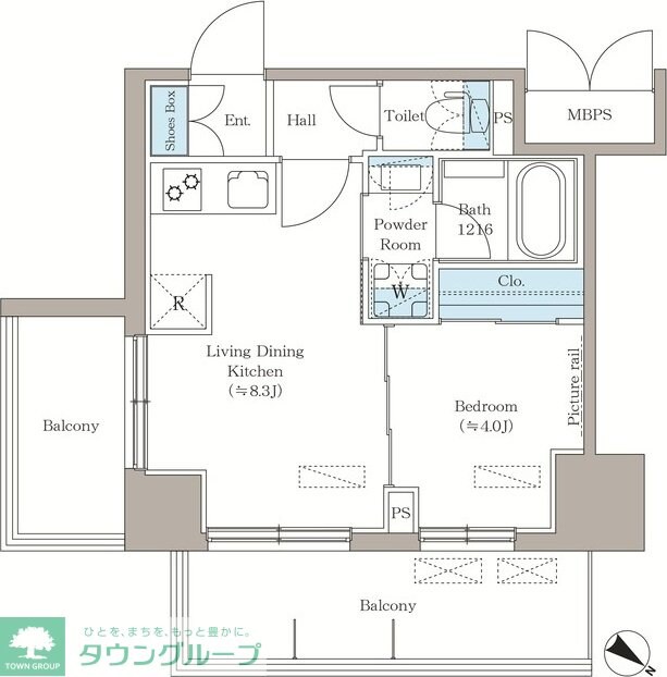 La Clair南浦和の物件間取画像