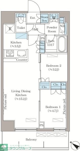 La Clair南浦和の物件間取画像