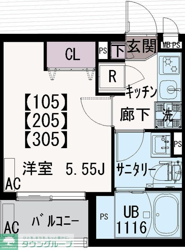 IXO浅間町の物件間取画像