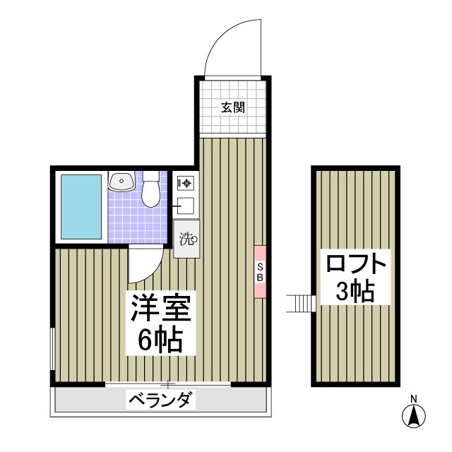 カレッジ志木の物件間取画像