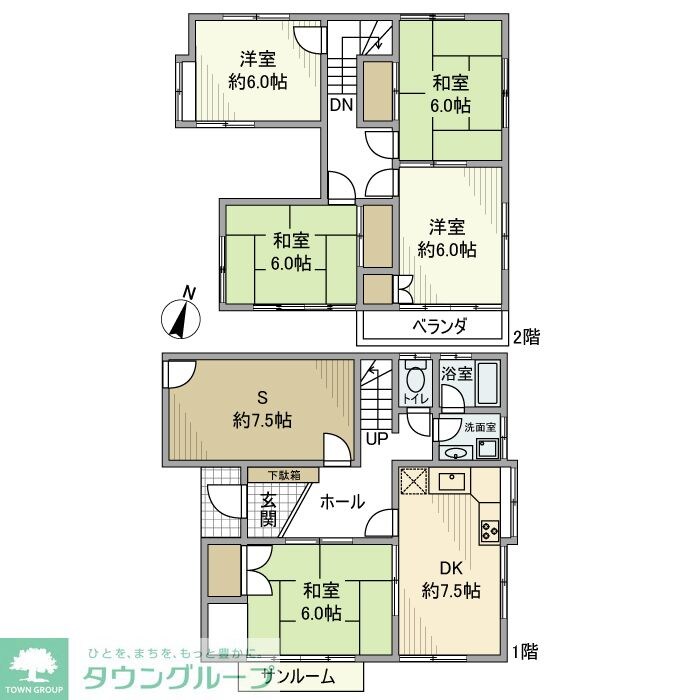 下宗岡戸建の物件間取画像