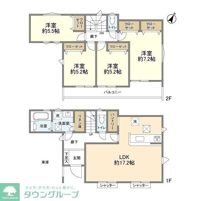 4191ふじみ野市南台1棟1号棟の物件間取画像