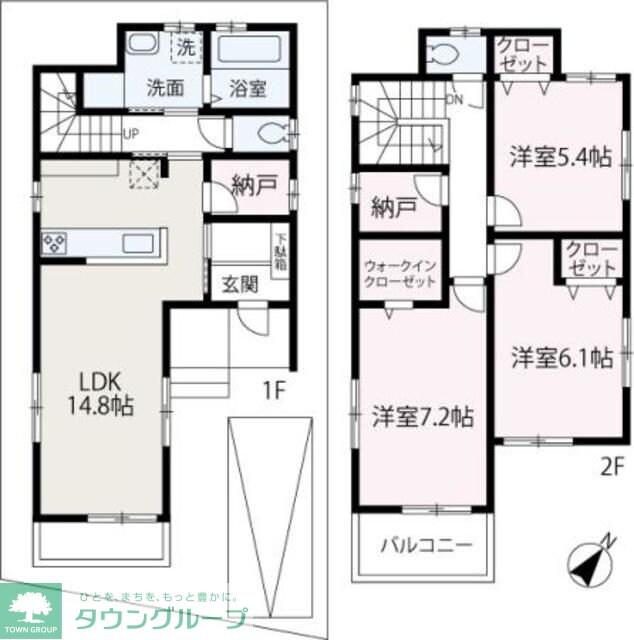 レフコース A棟の物件間取画像