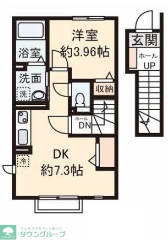 ベルサイズフラット鶴瀬の物件間取画像