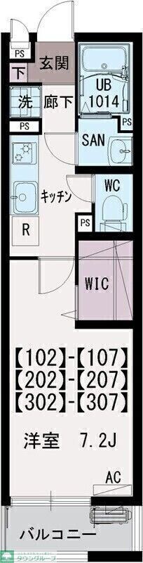 ランドグレイス西浦和の物件間取画像