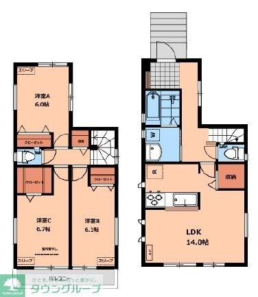 大泉学園町7丁目戸建賃貸住宅の物件間取画像