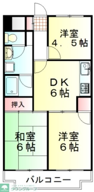 シャトーサンハイムの物件間取画像