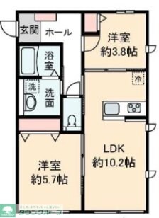 クレール新座の物件間取画像