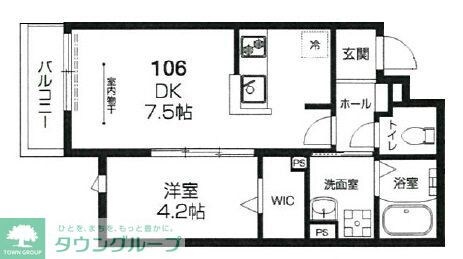 ラシーネ赤塚の物件間取画像