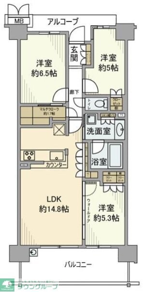 シャリエ朝霞の物件間取画像