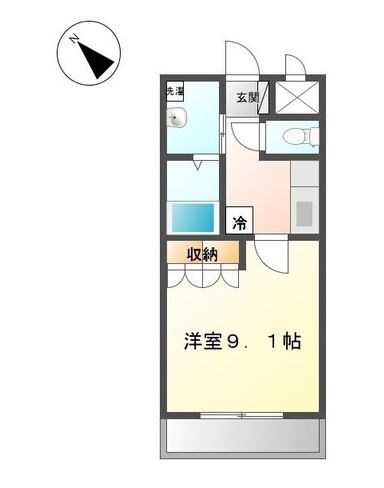 グランドイーストIIの物件間取画像