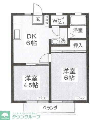 キャッスル・リナの物件間取画像