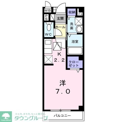 プロムナードBの物件間取画像