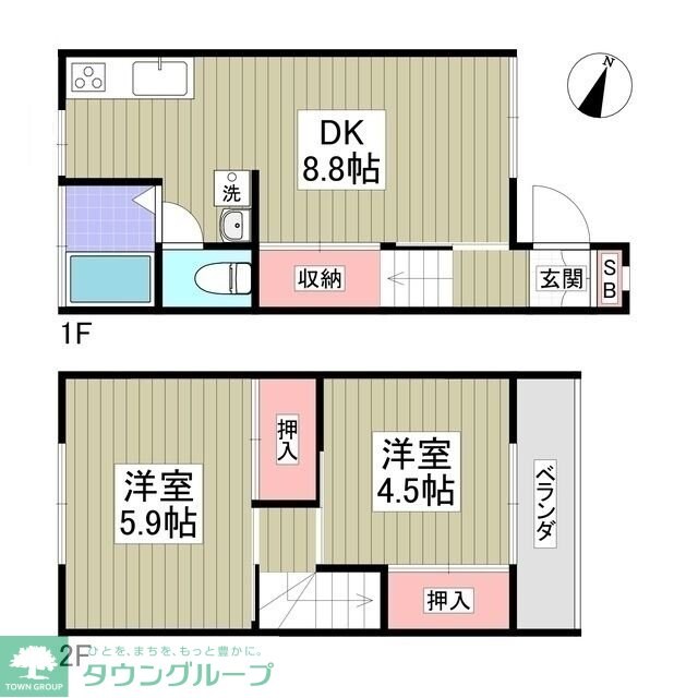 グリーンテラス橋本の物件間取画像