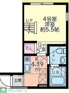 クレール霞の物件間取画像