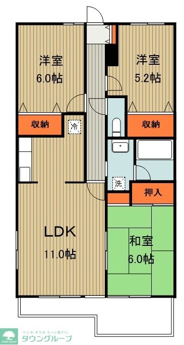 シティパル川越の物件間取画像