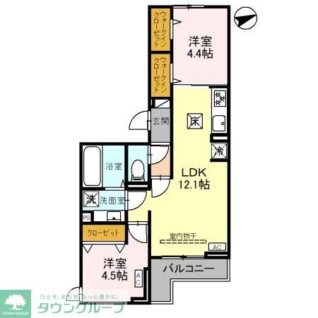 D-Sereno東田町IIの物件間取画像