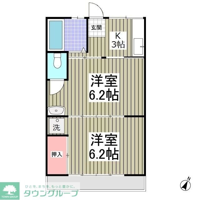 コーポフローレスの物件間取画像