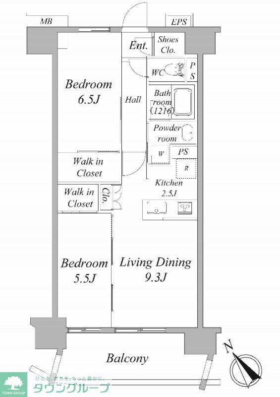 レーベン鶴瀬 Artifactの物件間取画像