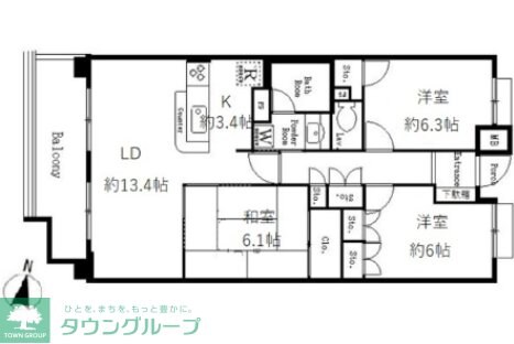 UURコート志木の物件間取画像