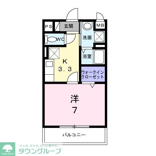 ヴィラージュの物件間取画像
