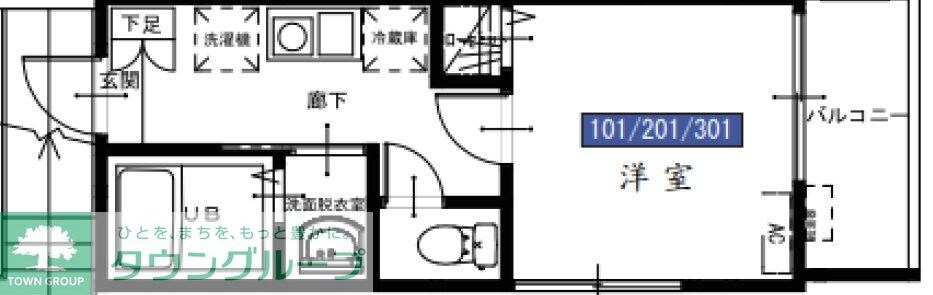 MELDIA新河岸の物件間取画像