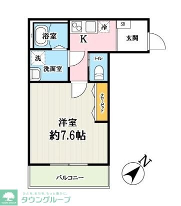 キャメル川越 都Bの物件間取画像