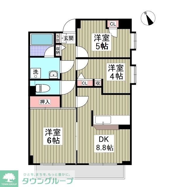 サニーエステートの物件間取画像