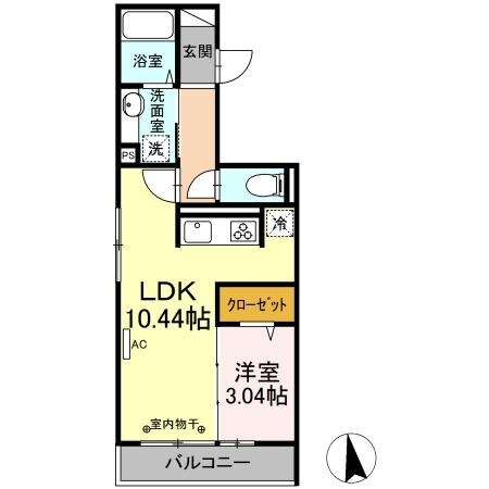 Blancheneige A棟の物件間取画像