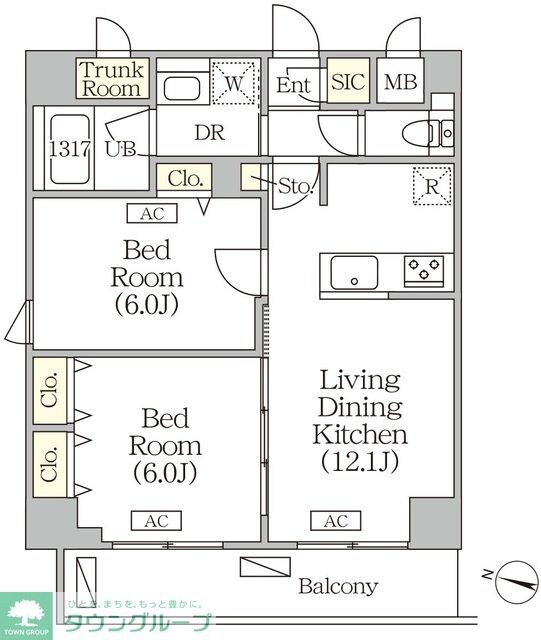 ORSUS志村坂上の物件間取画像