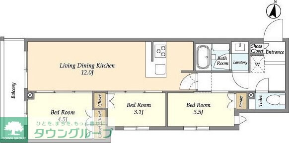 アジールコート練馬中村橋の物件間取画像