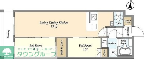 アジールコート練馬中村橋の物件間取画像