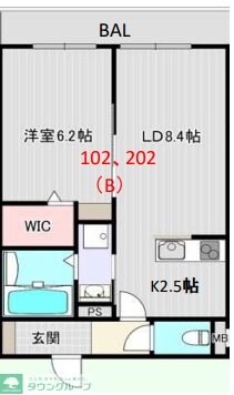 ブレッシア石神井公園の物件間取画像