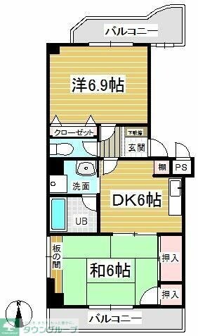 メイルハイム高松の物件間取画像