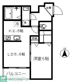 メゾン ドゥ ボヌールの物件間取画像