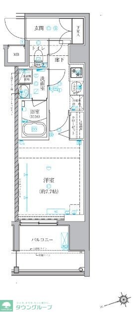 ベルシード氷川台の物件間取画像
