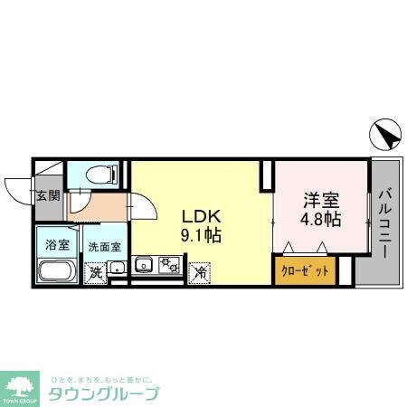 セレスティア白子 Iの物件間取画像