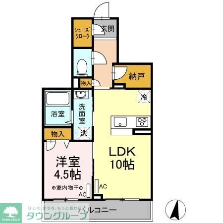 フロンティア南大泉の物件間取画像