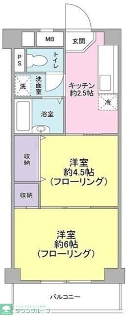 サンヒルズ赤塚の物件間取画像