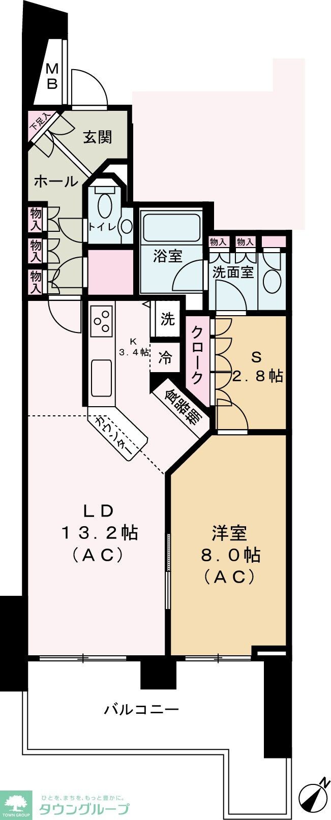 パークシティひばりが丘の物件間取画像