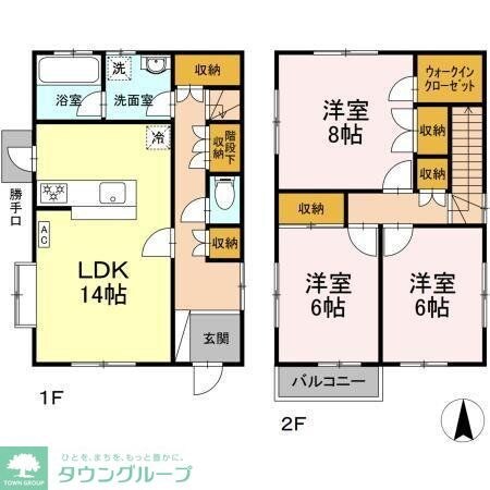大泉学園町3丁目戸建の物件間取画像